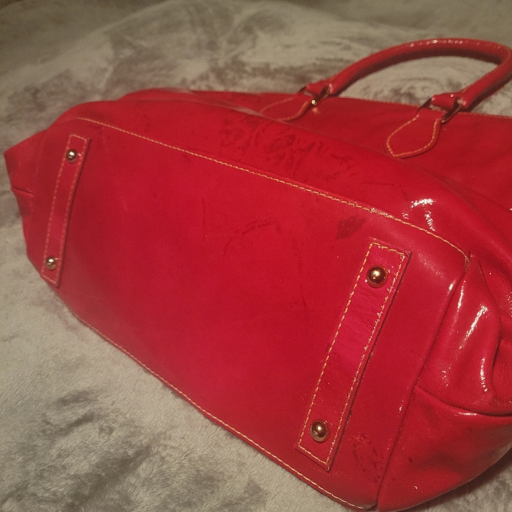 Dooney & Bourke Fuchsia Patent Leather Handbag - Picture 9 of 16